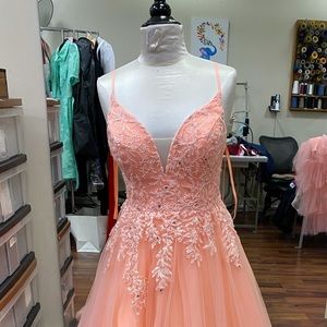 Madison James beautiful coral gown Size 10